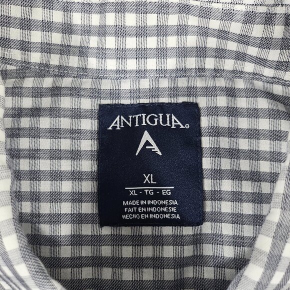 Antigua Shirt Mens XL Notre Dame Button Down Long Sleeve Gold ND Embroidery - Picture 4 of 10